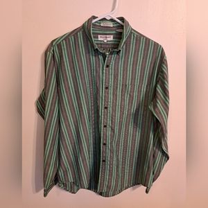 Yves Saint Laurent Menswear Striped Button Down Longsleeve Shirt